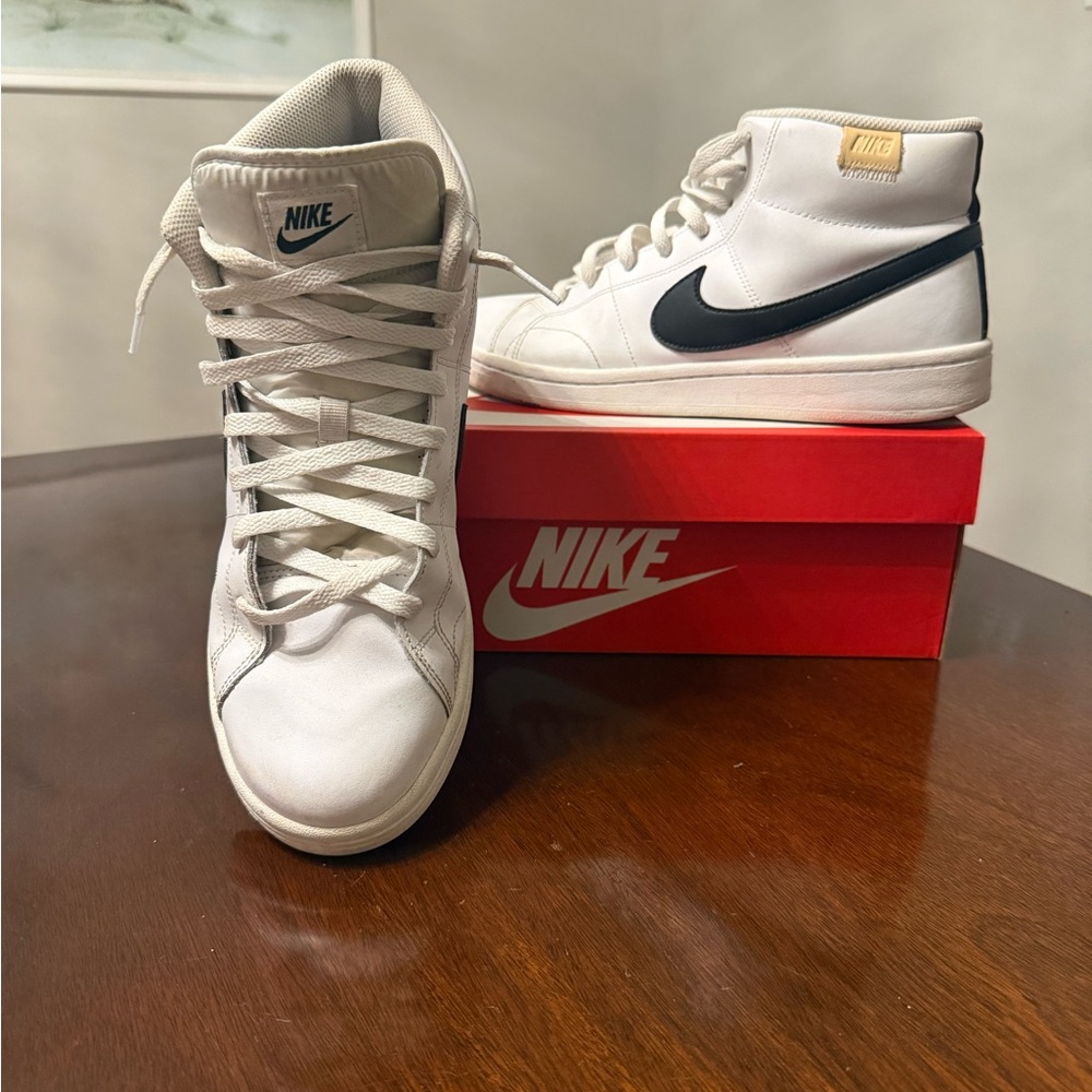 Nike Blazers - White and Black High-Top Sneakers